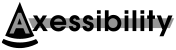 logo Axessibility: un'ascia con scritto sopra Axessibility
