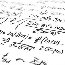 Immagine decorativa con delle formule matematiche