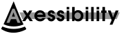 Axessibility logo: an axe with Axessibility written on top